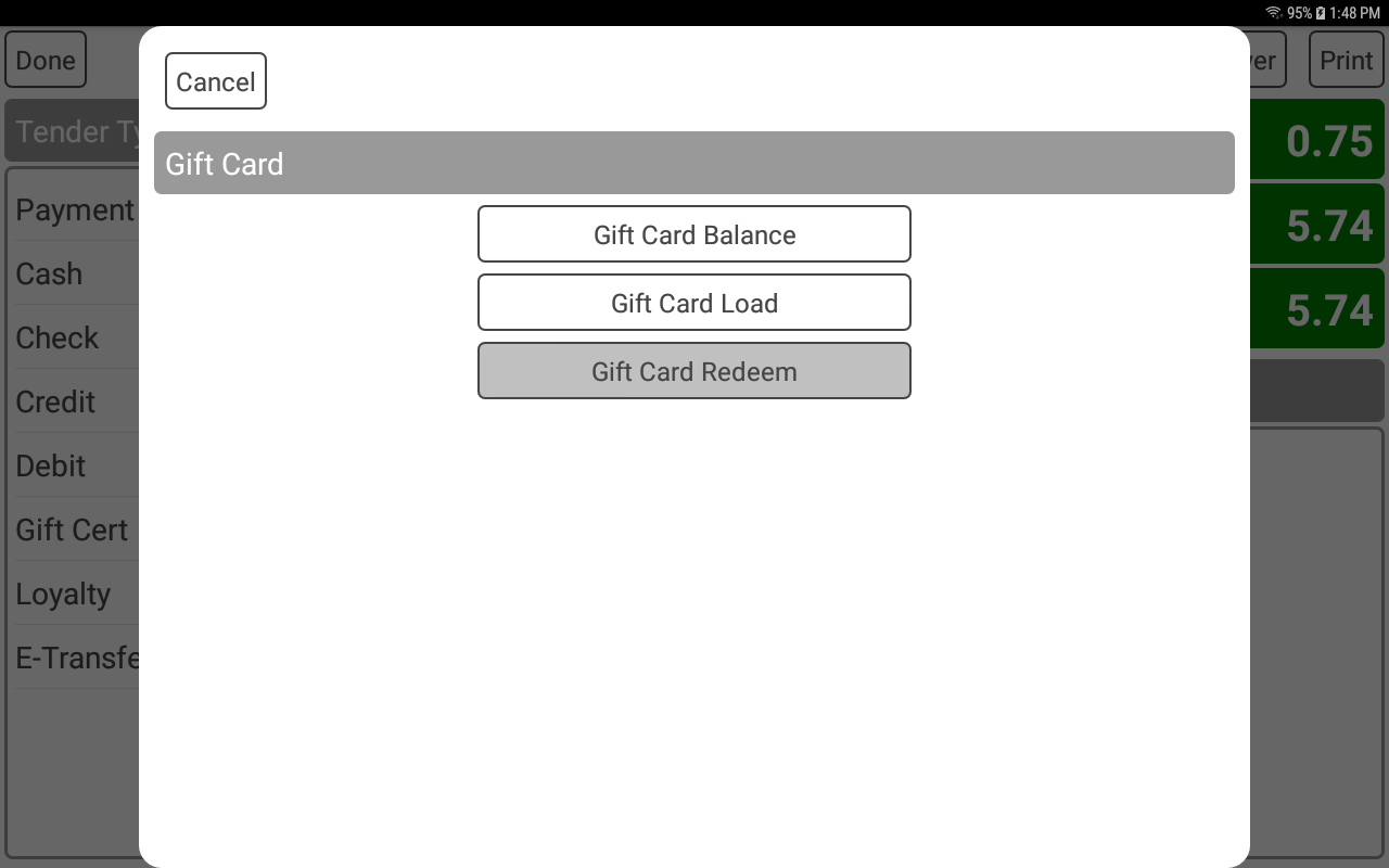 Gift Card Balance Check and Redeem